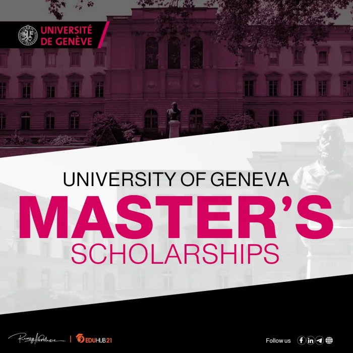 Beasiswa s2 jurusan sains di university geneva swiss