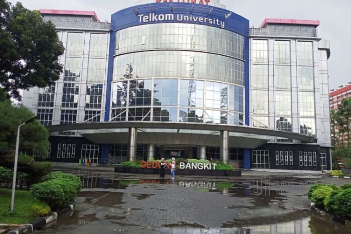 Telkom kampus gedung bumn university universitas aspek terbanyak bandung rektorat barat