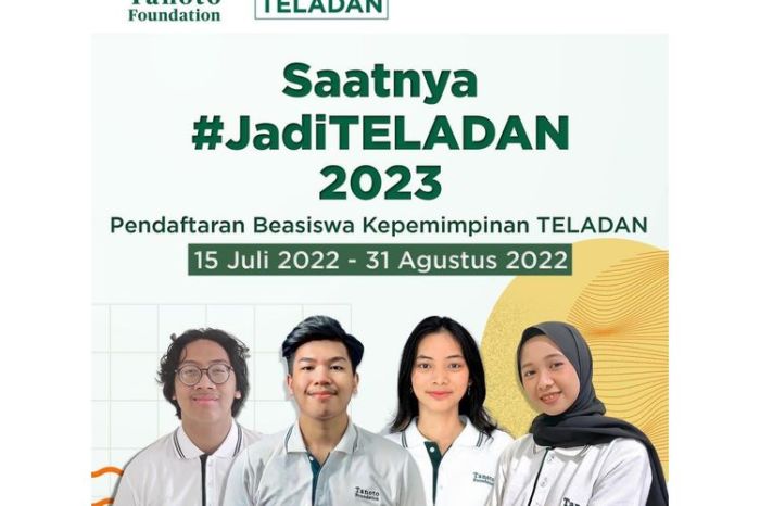 Beasiswa s1 dan s2 oleh tanoto foundation