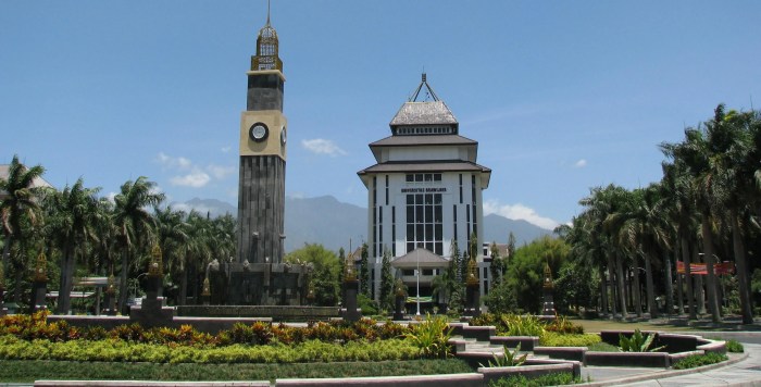 Brawijaya universitas gedung ub rektorat fauzi tampak samping fakultas