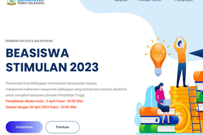 Beasiswa pemkot balikpapan untuk mahasiswa d3 sampai s3