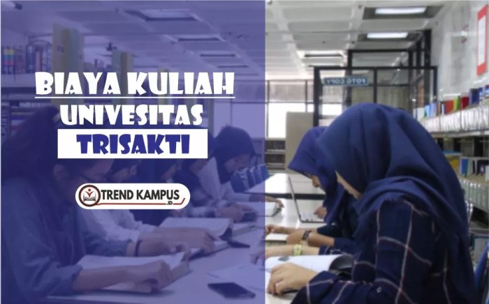 Biaya masuk universitas trisakti