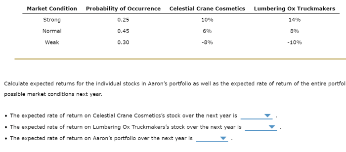 Cara menghitung expected return portofolio saham