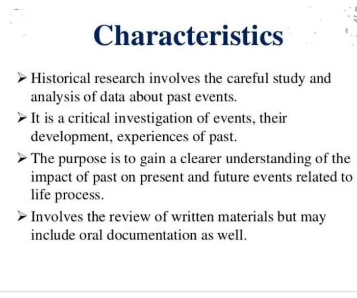 Historical research researchers characteristics ppt powerpoint presentation keeper allergic patient persistent non