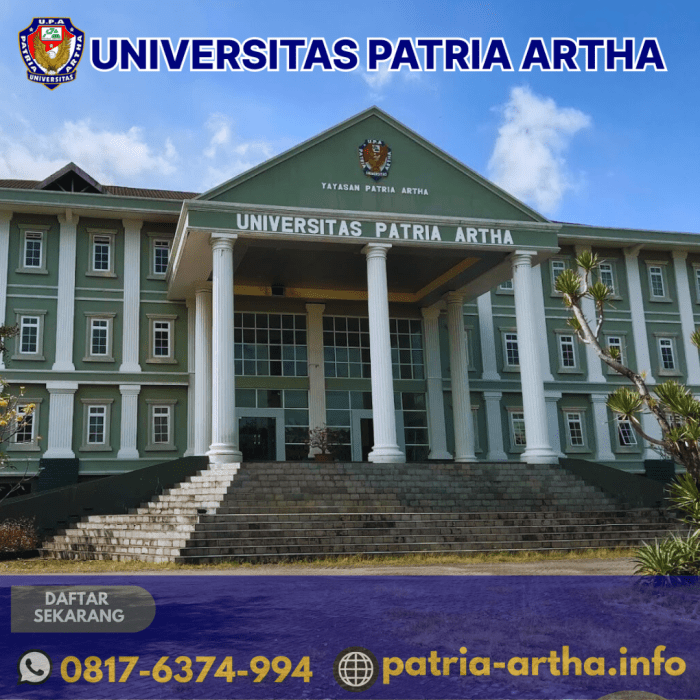 Pendaftaran universitas patria artha 2018