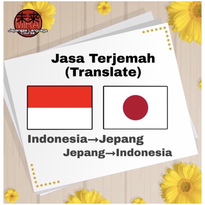 Arti bahasa jepang ke indonesia