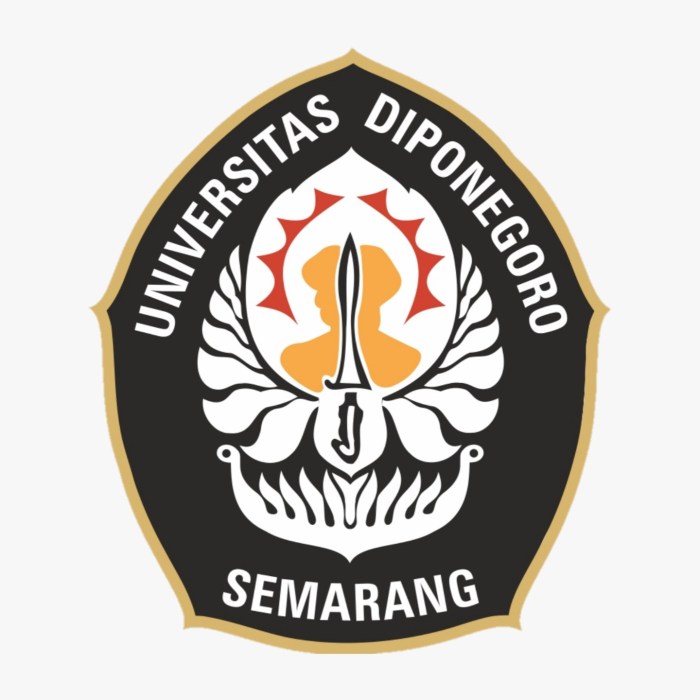 Undip diponegoro universitas putih hitam lambang traveling cdr versi nya