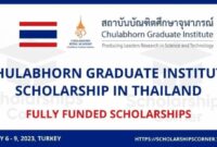 Beasiswa full s2 di chulabhorn graduate institute thailand 2017