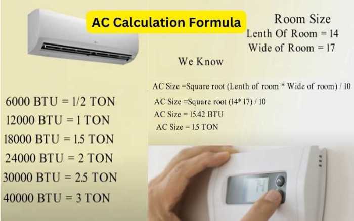 Cara hitung kebutuhan ac