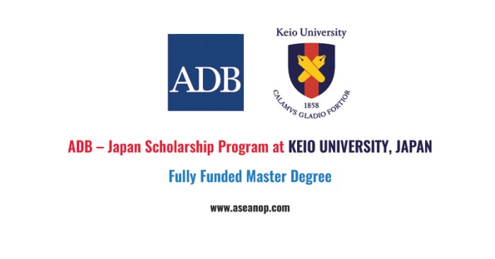 Keio scholarship adb funded