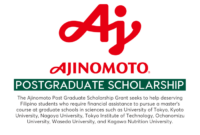 Ajinomoto scholarship 2022 s2 1