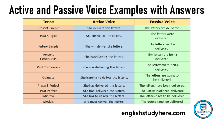 Contoh kalimat passive bahasa inggris