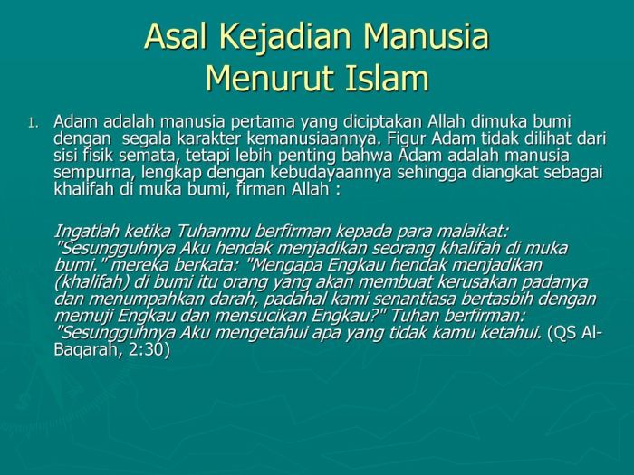 Sejarah manusia menurut islam