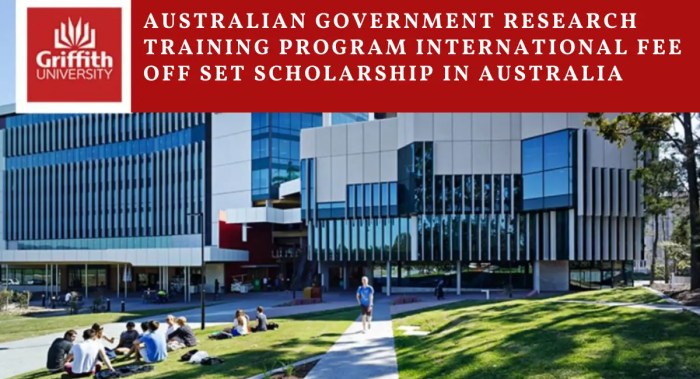 Australian government research training program rtp international fee offset scholarship griffith university s2 s3 4