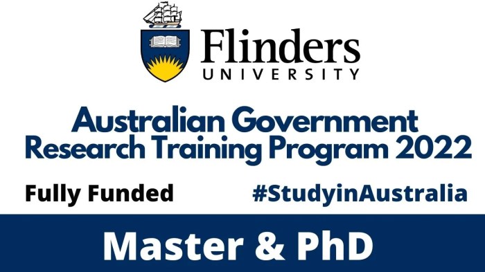 Australian government research training program agrtp flinders university s2 s3 1