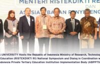 Binus indonesia education ministry higher ri republic symposium dialog research technology university national coordination hosts private institution tertiary implementation body