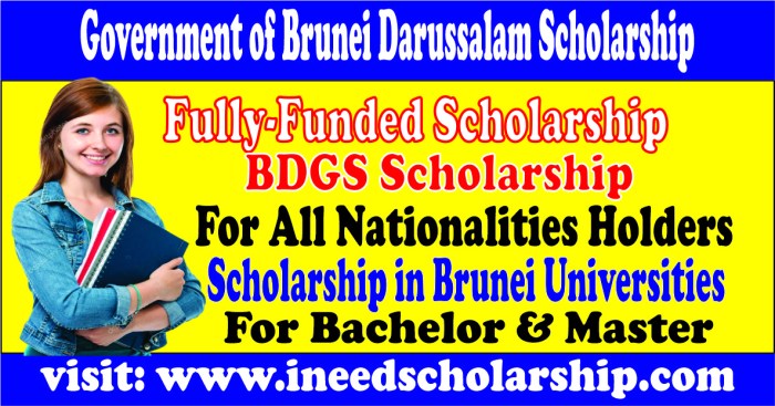 Beasiswa diploma s1 dan s2 dari bdgs di brunei darussalam