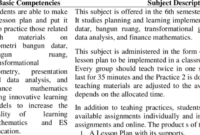 Kompetensi dasar matematika kelas 2 semester 2