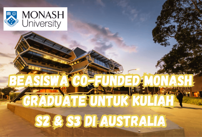 Beasiswa s1 s2 dan s3 di monash university australia