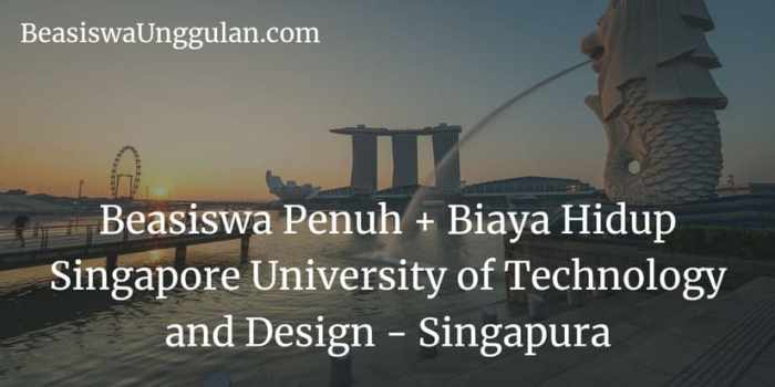 Singapore university of technology sutd asean undergraduate scholarship s1 1