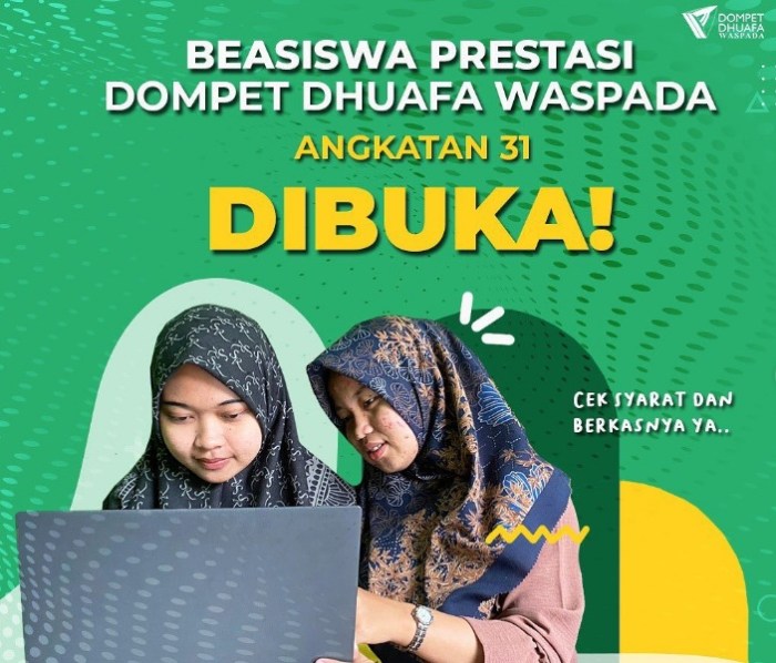 Beasiswa s1 dalam negeri dari etos dompet dhuafa