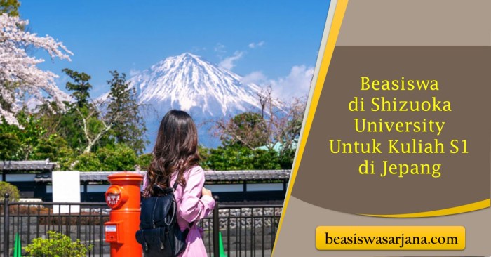 Beasiswa s1 di shizuoka university jepang