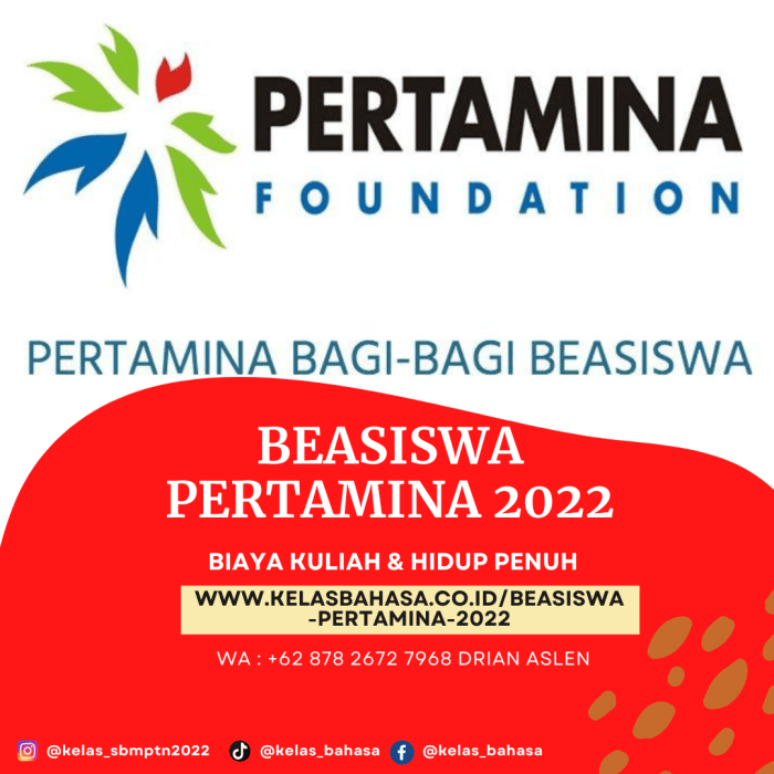 Pendaftaran beasiswa universitas pertamina