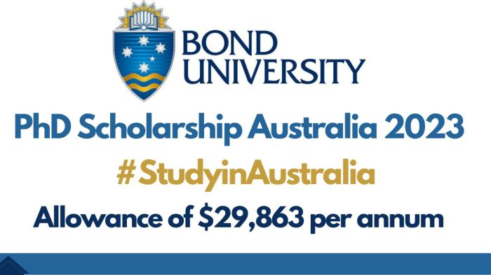 Beasiswa s3 di bond university australia