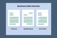 Surat semi block style bahasa inggris