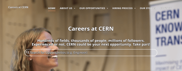 Cern short term internship 2023 nondegree 1