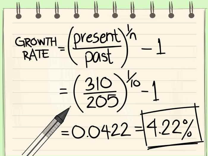 Cara hitung growth