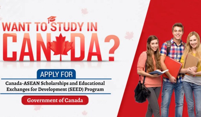 Asean canada exchanges academic educational scholarship 2021 year