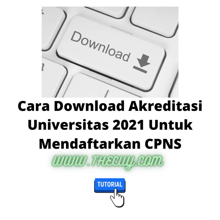 Cara download akreditasi universitas