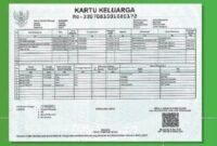 Kartu keluarga bahasa inggris