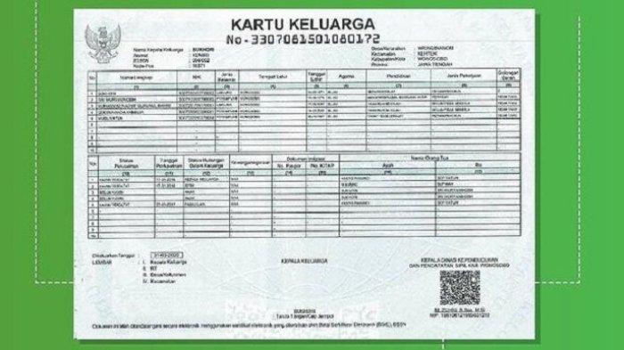 Kartu keluarga bahasa inggris