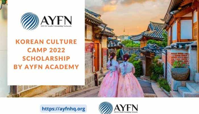 Korean culture camp 2022 ayfn academy nondegree 1