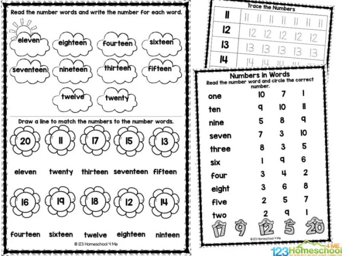 Angka 1 20 bahasa inggris