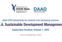 Daad epos sustainable development management hs rheinwaal s2 2