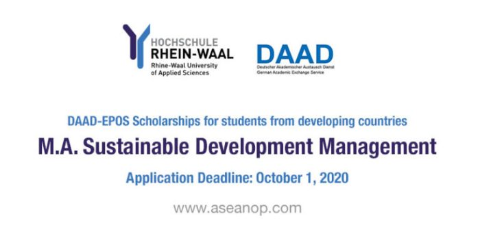 Daad epos sustainable development management hs rheinwaal s2 2