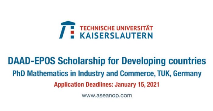 Daad epos phd programme mathematics in industry and commerce mic tu kaiserslautern s3 1