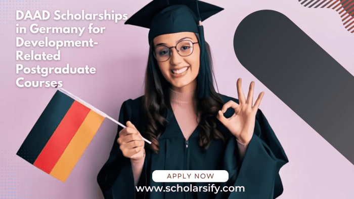 Daad scholarship postgraduate studies development related germany