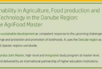 Erasmus sustainability in agriculture food production and food technology in the danube region danube agrifood master dafm s2 1