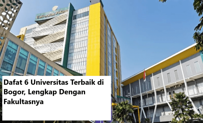 Universitas negeri di bogor apa saja