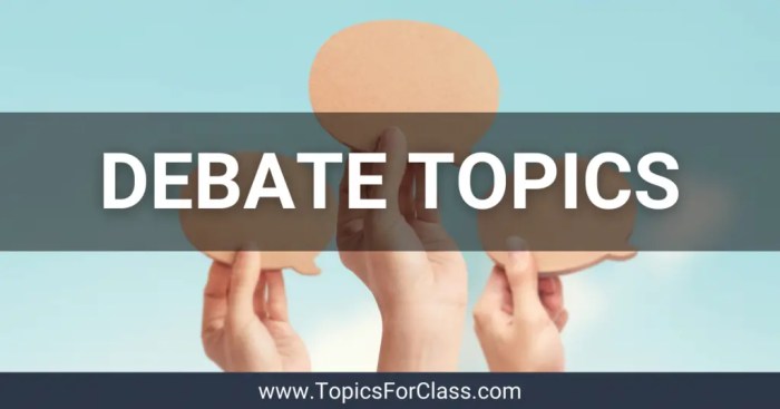 Debate topics class