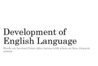 Perkembangan pendidikan bahasa inggris di indonesia