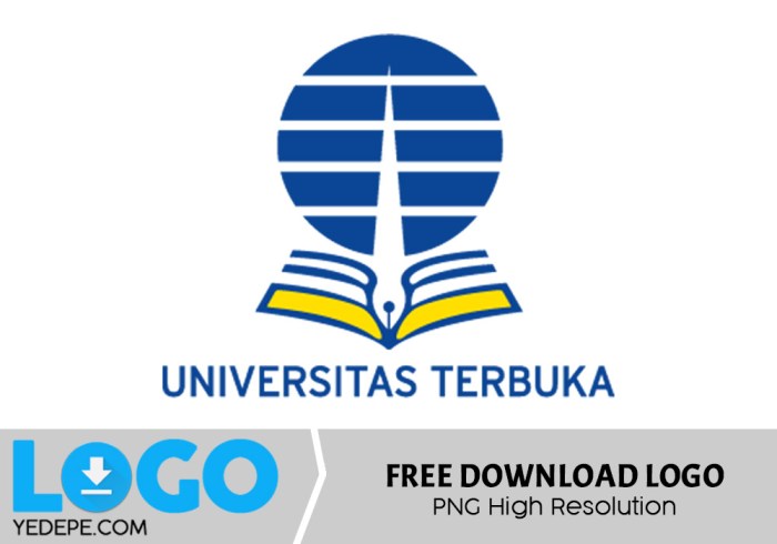 Logo universitas terbuka hd