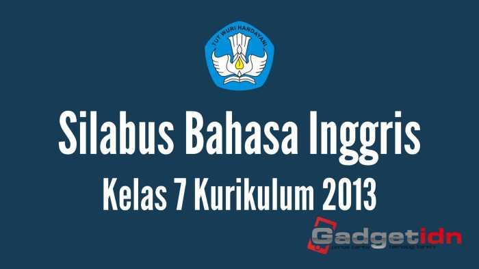 Bahasa inggris kelas vii kurikulum 2013