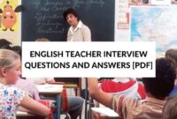 Contoh interview bahasa inggris di sekolah beserta artinya