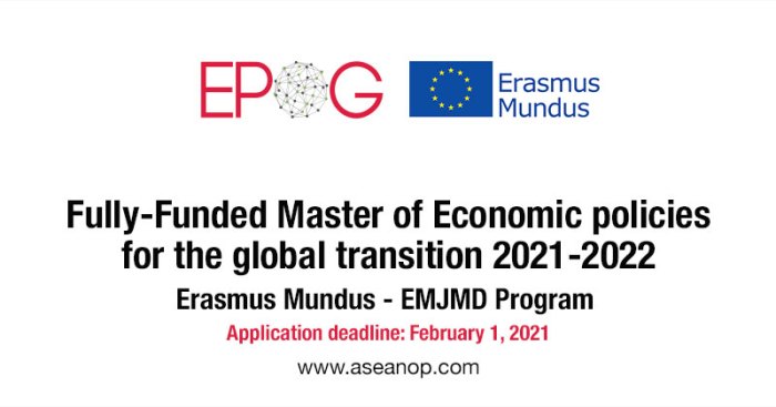 Erasmus economic policies for the global transition epog s2 1