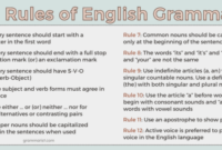 Rumus grammar bahasa inggris